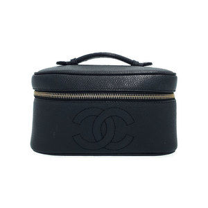 Chanel Cocomark Vanity Bag Case Black
